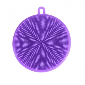 YuryFvna Silicone Dish Sponge Antibacterial Kitchen Scrubber Vegetable Fruit Brush Cleaning Sponge Dish Washing Brush Pot Holder