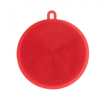 YuryFvna Silicone Dish Sponge Antibacterial Kitchen Scrubber Vegetable Fruit Brush Cleaning Sponge Dish Washing Brush Pot Holder