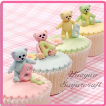 Yueyue Sugarcraft Mini Bear silicone  mold fondant mold cake decorating tools chocolate gumpaste mold