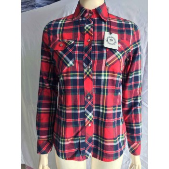 Women Winter Keep Warm Cotton Plaid Blouse Fashion Long Sleeve Turn-down Collar Pocket Velvet 2018 Shirt Tops Blusas Feminina