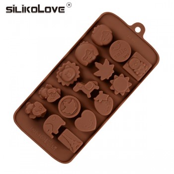 SJ Chocolate Molds Food Silicone Candy Molds Cake Decorating Tools 3D Gummy Chocolate Baking Cookie Accessories Diverse Style