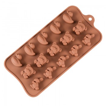 SJ Chocolate Molds Food Silicone Candy Molds Cake Decorating Tools 3D Gummy Chocolate Baking Cookie Accessories Diverse Style