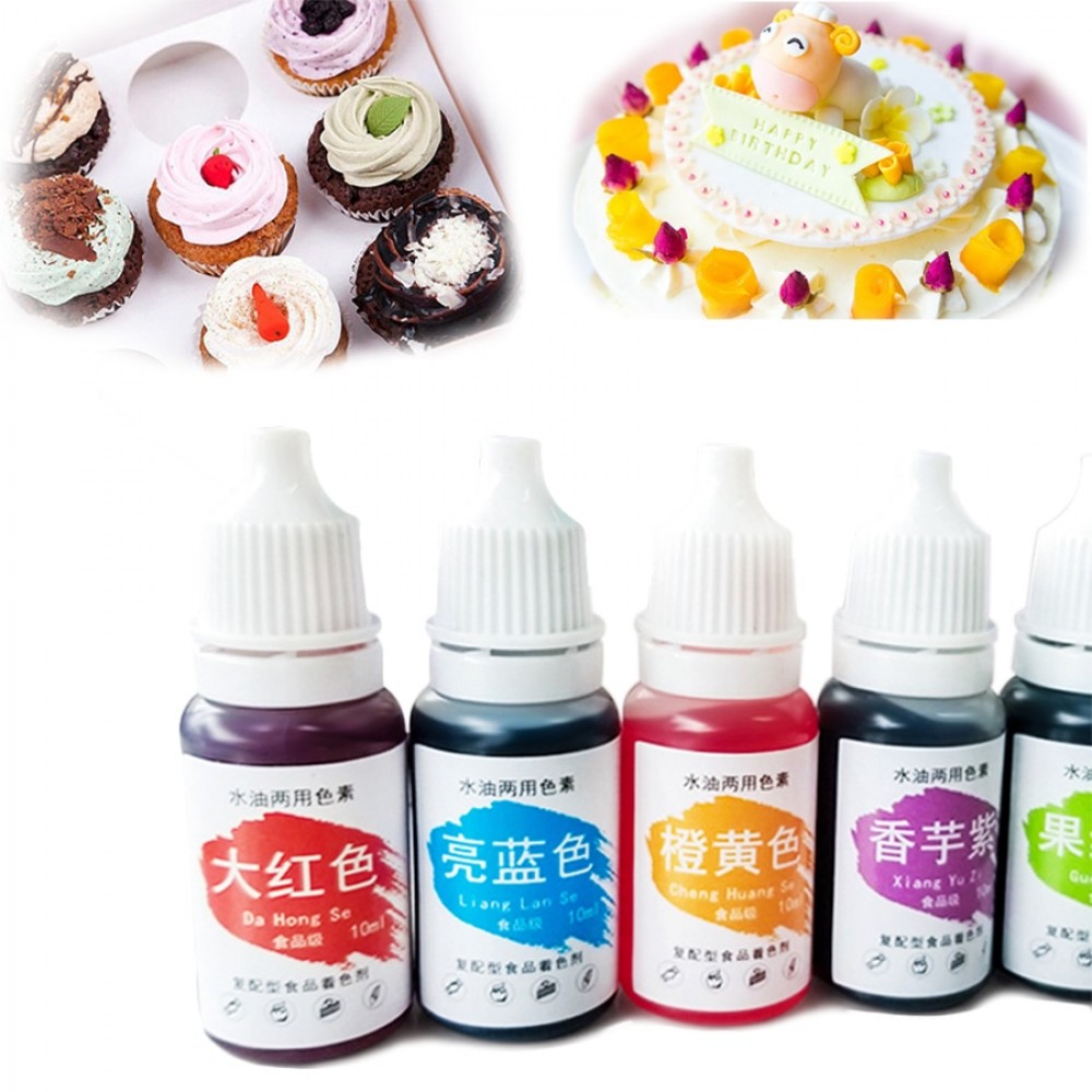 1Pc 10ML Macaron Cream Food Coloring Ingredients Cake Fondant Baking Cake Edible Color Pigment Baking amp; Pastry Tools 13 colors
