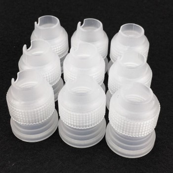 High Quality  10pcs/Lot Coupler Adaptor Icing Piping Nozzle Bag Set Cake Flower Pastry Tool Set Cake Decorating Tools