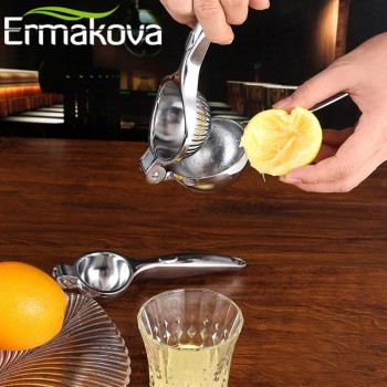 ERMAKOVA Heavy Duty Manual Press Juicer Zinc Alloy Lemon Squeezer Orange Squeezer Citrus Lime Squeezer Fruit Tools