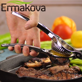 ERMAKOVA Heavy Duty Manual Press Juicer Zinc Alloy Lemon Squeezer Orange Squeezer Citrus Lime Squeezer Fruit Tools
