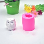 1pcs 3D Owl Silicone Molds Bakeware Cake Decorating Tools Mousse Chocolate Dessert Fandant Ice Cube Mold