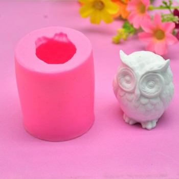 1pcs 3D Owl Silicone Molds Bakeware Cake Decorating Tools Mousse Chocolate Dessert Fandant Ice Cube Mold