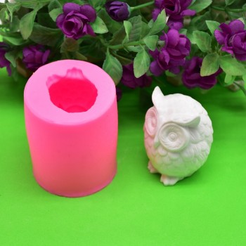1pcs 3D Owl Silicone Molds Bakeware Cake Decorating Tools Mousse Chocolate Dessert Fandant Ice Cube Mold