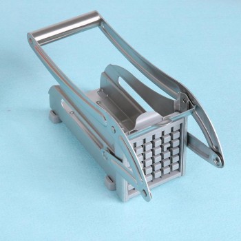 Stainless Steel Home French Fries Potato Chips Strip Slicer Cutter Chopper Chips Making Tool Potato Cutting Fries + 2 Blades