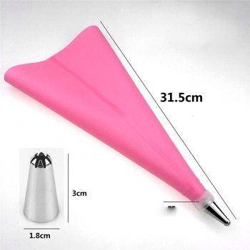 16Pcs DIY Silicone Icing Piping Cupcake Pastry Bags 14 Nozzles Tips Set Cake Decorating Mould Coupler Converter Cake Baking Tool