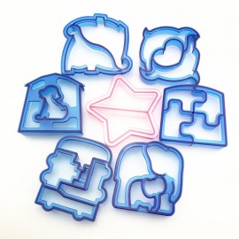 Puzzle Shape Sandwich Mould Cutter Dolphin Bear Car Dog Shape Baking Cake Bread Toast Mould Maker Sandwich Cutter Kitchen tool