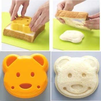 Puzzle Shape Sandwich Mould Cutter Dolphin Bear Car Dog Shape Baking Cake Bread Toast Mould Maker Sandwich Cutter Kitchen tool