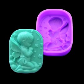Natural Soap Silicone Mold Handmade Angel Boy Single Cavity Molding Tool Kitchen Making Breakfast Cake Pastry Pattern Making