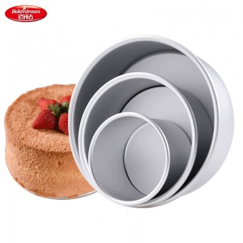 Bakerdream Anodized Aluminum Round Cheesecake Pan w Removable Bottom Bakeware Round Cake Pan Chiffon Cakes Pan Molds 4/6/8 inch