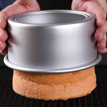 Bakerdream Anodized Aluminum Round Cheesecake Pan w Removable Bottom Bakeware Round Cake Pan Chiffon Cakes Pan Molds 4/6/8 inch