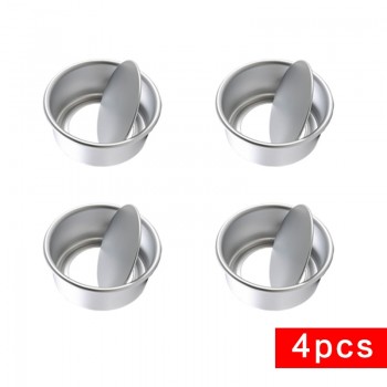 Bakerdream Anodized Aluminum Round Cheesecake Pan w Removable Bottom Bakeware Round Cake Pan Chiffon Cakes Pan Molds 4/6/8 inch