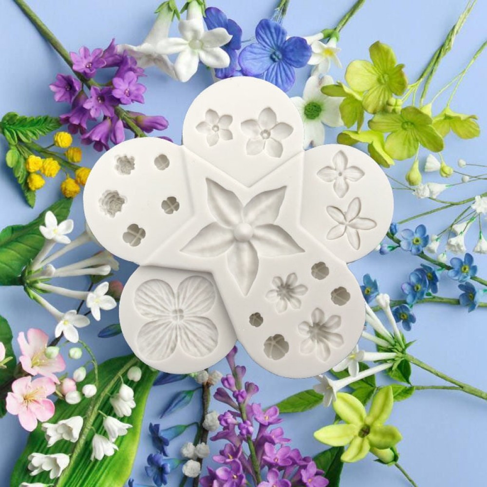 Aouke Flower Pro Ultimate Filler  Silicone Decorating Molds Cake Silicone Mold Sugarpaste Candy Chocolate Gumpaste Clay Mould