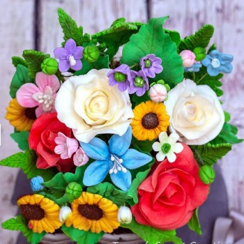 Aouke Flower Pro Ultimate Filler  Silicone Decorating Molds Cake Silicone Mold Sugarpaste Candy Chocolate Gumpaste Clay Mould
