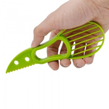 Creative 3 in 1 Avocado Slicer Fruit Shea Corer Butter Peeler Fruit Cutter Pulp Separator Plastic Knife Kitchen Vegetable Tools