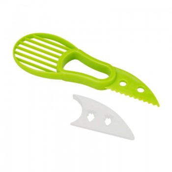 Creative 3 in 1 Avocado Slicer Fruit Shea Corer Butter Peeler Fruit Cutter Pulp Separator Plastic Knife Kitchen Vegetable Tools