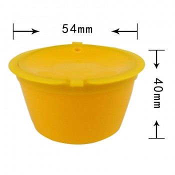 YIBO 1Pc Professional Refillable Coffee Filter 4X5.4cm 12g Sweet Taste Reusable Coffee Capsule Plastic PP Basket dolce gusto