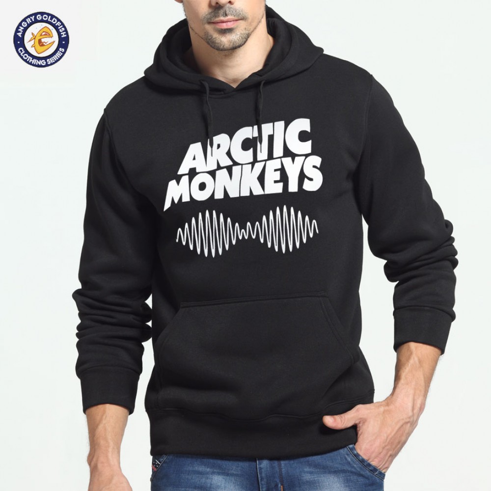 2017 New Arctic Monkeys Print Black Sweatshirt Men Hoodies Fashion Solid Hoody Men Pullover Mens Tracksuits male coats