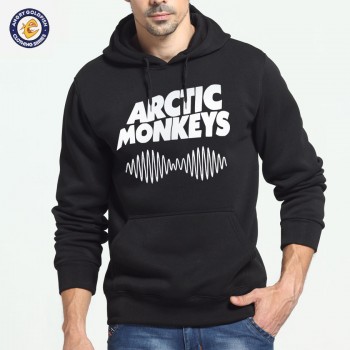 2017 New Arctic Monkeys Print Black Sweatshirt Men Hoodies Fashion Solid Hoody Men Pullover Mens Tracksuits male coats