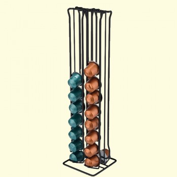Duolvqi Coffee Pod Holder Dispenser Coffee Capsules Dispensing Tower Stand Fits Nespresso Capsule Storage Coffee Filter Holder