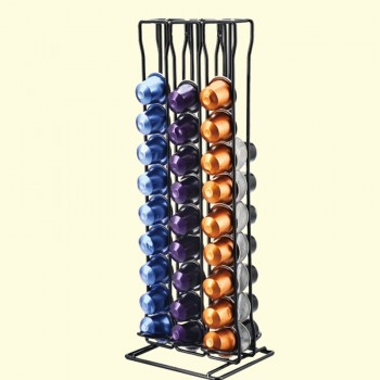 Duolvqi Coffee Pod Holder Dispenser Coffee Capsules Dispensing Tower Stand Fits Nespresso Capsule Storage Coffee Filter Holder