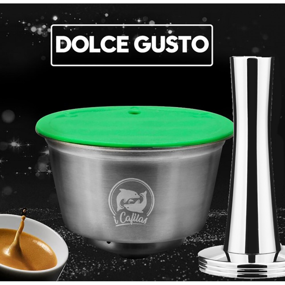 STAINLESS STEEL Metal Reusable Dolce Gusto Capsule Compatible with dolce gusto coffee Machine Refillable Reusable Dolci capsule