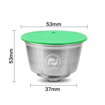 STAINLESS STEEL Metal Reusable Dolce Gusto Capsule Compatible with dolce gusto coffee Machine Refillable Reusable Dolci capsule