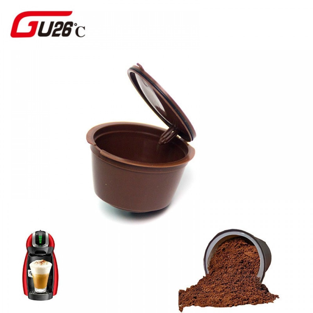 1pc 11 color Plastic Refillable Coffee Capsule Cup 200 Times Reusable Compatible For Nescafe Dolce Gusto Filter Baskets Capsules