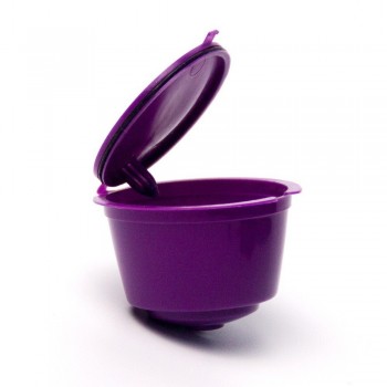 1pc 11 color Plastic Refillable Coffee Capsule Cup 200 Times Reusable Compatible For Nescafe Dolce Gusto Filter Baskets Capsules
