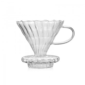 V60 Pour Over Glass Range Coffee Server 360ml 600ml 800ml Carafe Drip Coffee Pot Coffee Kettle Brewer Barista Percolator Clear