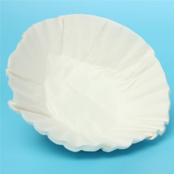 50pcs/Set 24cm White Coffee Filters Single Serving Paper for Coffee Machine Filter Paper Cake Cup Coffee Filter Paper Bowl