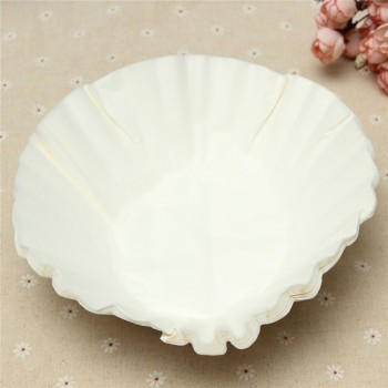 50pcs/Set 24cm White Coffee Filters Single Serving Paper for Coffee Machine Filter Paper Cake Cup Coffee Filter Paper Bowl