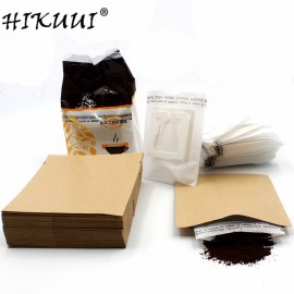 50/100/200 Set Combination Coffee Filter Bags and Kraft Paper Coffee Bag,Portable Office Travel Drip Coffee Filters Tools Set