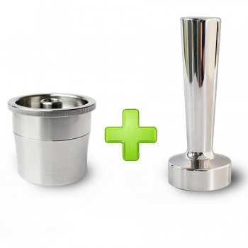 Capsulone/Compatible with illy coffee Machine maker/STAINLESS STEEL Metal Refillable Reusable capsule fit for illy cafe capsule