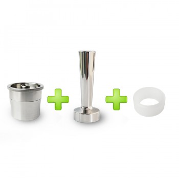 Capsulone/Compatible with illy coffee Machine maker/STAINLESS STEEL Metal Refillable Reusable capsule fit for illy cafe capsule