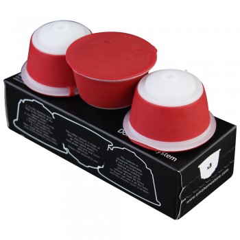 EMOHOME 3pcs Reusable Dolce Gusto Refillable Capsules Compatible with Nescafe Dolce Gusto Machine System, not machine!