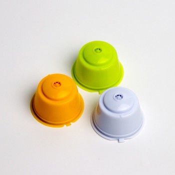 3Pcs/set Reusable Refillable Coffee Capsule Pods Coffee Filters With Scoop Brush For Nescafe Dolce Gusto Coffee Maker Machine