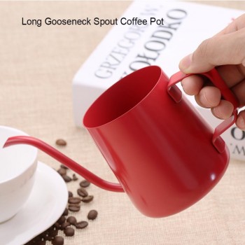 250/350ml Stainless Steel Coffee Pot Drip Long Spout Kettle Cup Home Kitchen Pour Over Coffee and Tea Pot