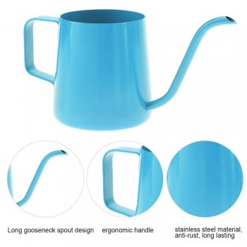 250/350ml Stainless Steel Coffee Pot Drip Long Spout Kettle Cup Home Kitchen Pour Over Coffee and Tea Pot