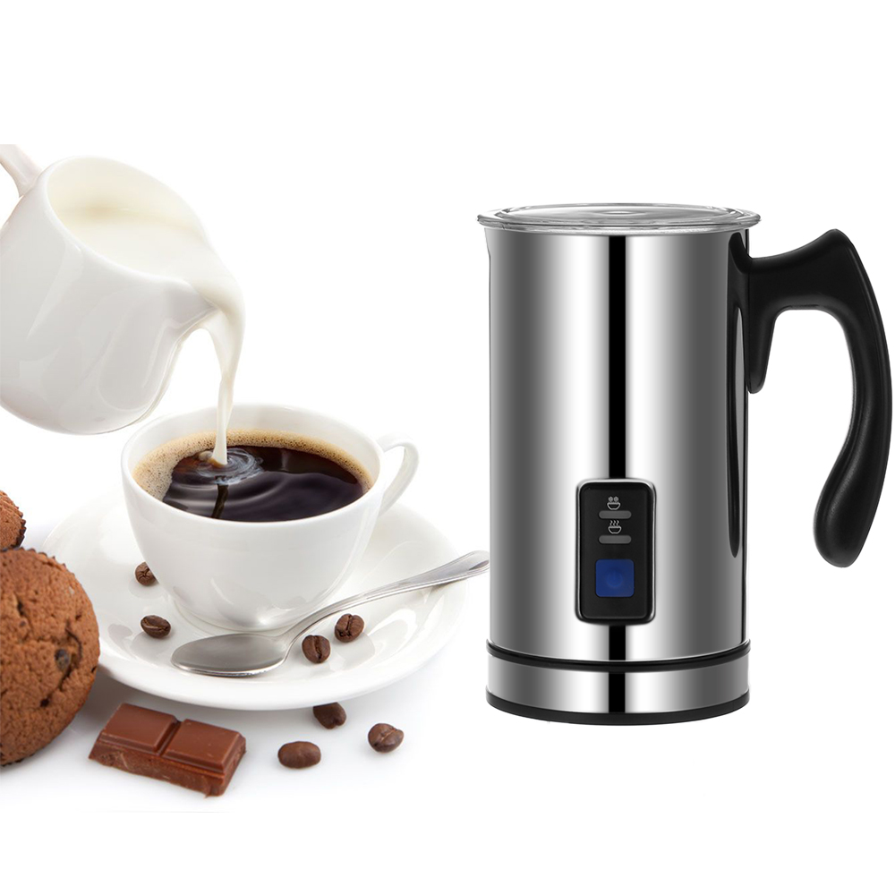 Stainless Steel Automatic Milk Frother Foamer Heating Milk Foam Maker Electric Milk Frother Coffee Cappuccino Bubble Maker 220V