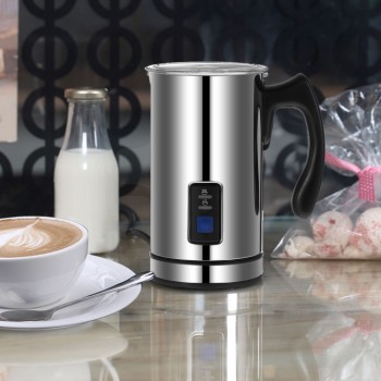 Stainless Steel Automatic Milk Frother Foamer Heating Milk Foam Maker Electric Milk Frother Coffee Cappuccino Bubble Maker 220V