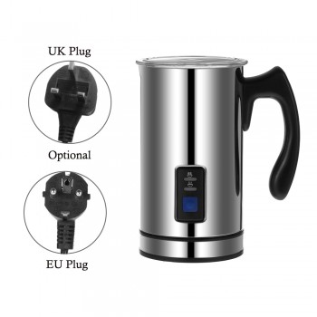 Stainless Steel Automatic Milk Frother Foamer Heating Milk Foam Maker Electric Milk Frother Coffee Cappuccino Bubble Maker 220V