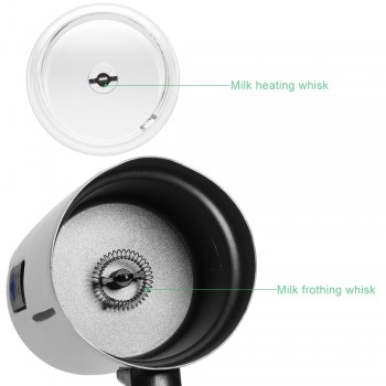 Stainless Steel Automatic Milk Frother Foamer Heating Milk Foam Maker Electric Milk Frother Coffee Cappuccino Bubble Maker 220V