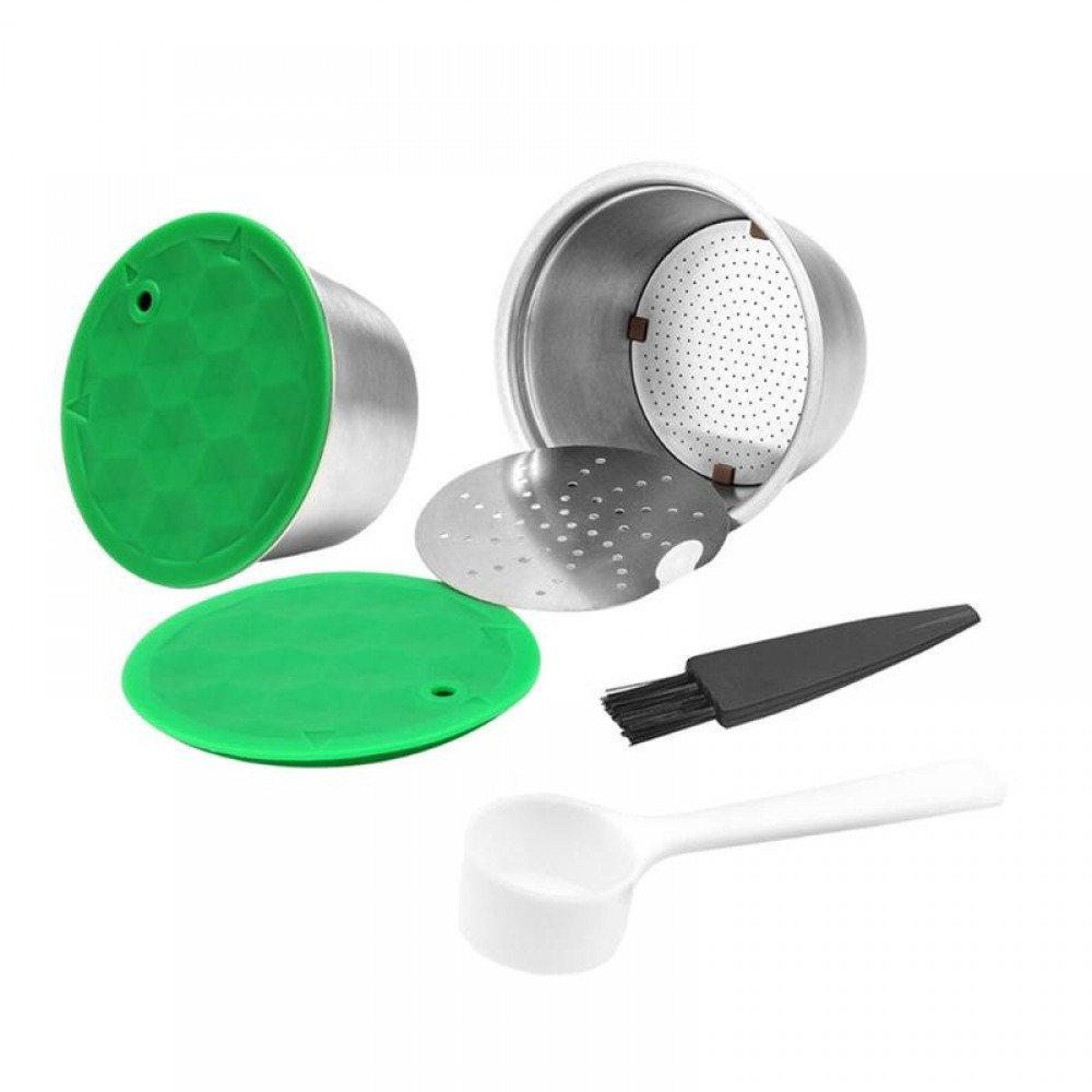 Professional Refillable Coffee Filter Reusable Coffee Capsule Set Scoop Brush Strainer FilteTaste Sweet for Nescafe Dolce Gusto