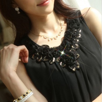 Women Blouse Shirt Femininas Summer Fashion Woman Lace Elegant Sleeveless Blusas Crochet Casual Shirts Flower Tops Plus Size